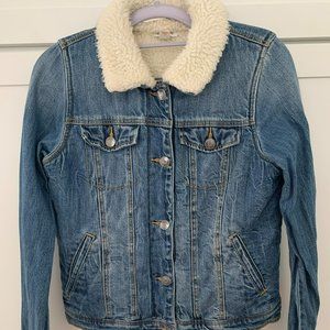 Cat & Jack Denim Sherpa Jacket